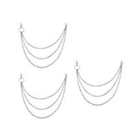 ADOCARN Chaîne de Pantalon Punk Hip-hop Métal Couches pour Jeans Unisexe Accessoire Mode Gothique