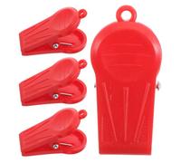 ADOCARN Clip Serrage de Sécurité Rouge pour Tapis Roulant 4pcs, Remplacement en Plastique Forte Prise, Accessoires pour Gym à Domicile et Machines de Course