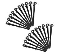 ADOCARN Clips noirs en ABS pour gouttières, lot de 60, protection universelle sécurisée, usage extérieur commercial et résidentiel