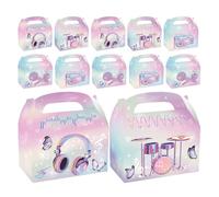 ADOCARN Coffret Cadeau Thème Musique 12pcs en Papier Résistantes avec Formes Note et Batterie pour Décorations de Mariage et Fête d'Anniversaire