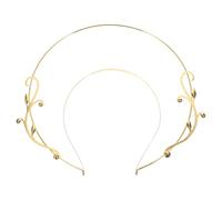 ADOCARN Coiffe Féminine Élégante Doré Serre-tête Auréole Vintage pour Costume Carnaval Fête et Mariage Accessoire Cheveux Femme Chic pour Cosplay et Cérémonie
