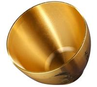 ADOCARN Coupe D'offrande Bouddhiste en Laiton Or Coq, Bol Décoratif Épais à Fond Plat pour Temples et Contemplation, Tasse pour Eau Bénite et Rituel
