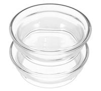 ADOCARN Couvercle de Pichet à Eau en Verre 2 Pièces, Couvercle de Remplacement en Verre Joint en Silicone, Résistant la Chaleur, Compatible Carafe et Cruche, Accessoire la Cuisine