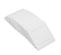 ADOCARN Couvercle de plaque à bascule ignifuge blanc, lot de 10, plaques murales doubles en plastique pour décoration et rénovation d’intérieur