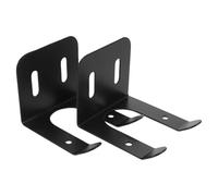 ADOCARN Crochets Muraux en Fer Noir 2pcs pour Tronçonneuse et Équipement de Jardin, Optimisation D'espace et Résistance Toutes Saisons pour Abri ou Garage Commercial