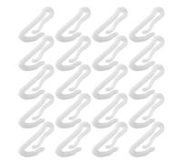 ADOCARN Crochets Suspendre Installation Rapide et Positionnement Précis 100 en Plastique Blanc pour Serrage Agricole Adaptés pour Film et Toile D'ombrage en Environnement de Culture