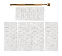 ADOCARN Cuticle Pusher Metal Double Ended Gold with Sandpaper 240 Grit 1 Set for Professional Nail Beauty Salon and Natural Nails Care