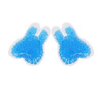 ADOCARN de Glace Réutilisables 2 Pièces en Gel Bleu, Forme Dent, Compresses Chaud Froid pour Rééducation Dentaire et Beauté, Adaptées aux Dents de Sagesse et Yeux, 12x