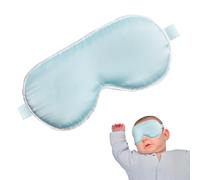 ADOCARN de Sommeil en Soie pour Bébé Doux et Ajustable Taille Bébé Cache-Œil Confortable Bleu Protection Solaire pour -Né Yeux Nuit Garçon et Filles Bandeau Léger et
