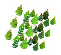 ADOCARN Décorations de Noël en Micropaysage 40pcs Sapins de Noël Miniatures en Résine Décoratifs Solide pour Bureau et Plantes Succulentes Plusieurs Styles