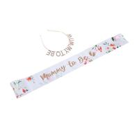 ADOCARN Diadème Et Écharpe Accessoires De Fête Pour Élégant Et Pratique Pour Célébrations De Grossesse