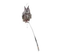 ADOCARN Effaroucheur Oiseaux Hibou en Acrylique Double Face Ruban Réfléchissant, pour Balcon et Patio, Repousse Pigeons et Pics Efficacement