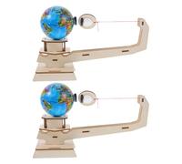 ADOCARN Ensemble de 2 Jeux d'expérimentation Scientifique sur la Physique et la gravité, modèles éducatifs de Construction de la Terre et de la Lune, Jouets scientifiques STEM pour Enfants,