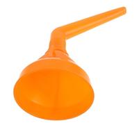 ADOCARN Entonnoir à Large Ouverture avec Filtre Intégré pour Essence et Huile Moteur, Construction Épaissie en Plastique Orange, Grosse Capacité, pour Motos et Bateaux