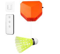 ADOCARN Entraîneur de Badminton Élastique Balle de Rebond pour Badminton Maison, Kit D'entraînement Portable en Nylon et Alliage de Fer Télécommande pour Intérieur Couleur Aléatoire