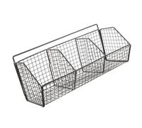 ADOCARN Étagère Murale pour Cuisine Organisateur de Torchons Éponges Panier de Rangement à Compartiments pour Oignons Ail