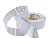 ADOCARN Étiquettes Antivol Carrées pour Supermarché 4x4 Cm en Papier Couché et Aluminium, Autocollants Pratiques et Anti-vol, Pack de 100 pour Protection des Marchandises Style Aléatoire