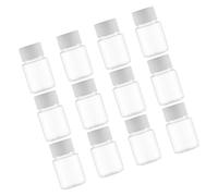 ADOCARN Flacons Vides en Plastique Transparent 12 Unités 30 Ml Bouchons Étanches pour Remède Usage Domestique et Extérieur