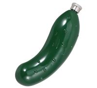 ADOCARN Flasque Élégante et Compacte en Acier Inoxydable Forme Concombre Finition Lisse pour Femmes et Hommes, pour Voyages et Pique-niques en Plein Air