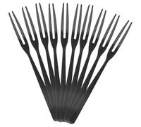 ADOCARN Fourchettes à Dessert 2 Dents en Acier Inoxydable 5.4 Pouces Lot de 10 Réutilisables pour Bars Fêtes et Repas Quotidiens