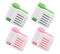 ADOCARN Guide de Trancheur Multicouche pour Gâteau Soi-même 4pcs en Pp Contrôle Précis de L'épaisseur Cuisine Maison et Projets de Pâtisserie