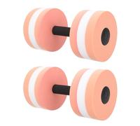 ADOCARN Haltères à Eau Eva Légers 2 Pièces pour Exercices Aquatiques et Plongée, Séchage Rapide et Faciles à Transporter pour Accessoires de Piscine Beige
