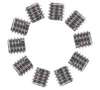 ADOCARN Inserts Filetés M2 X M4 X 4 MM Inox, Lot de 10 Connecteurs Filetés pour Meubles en Bois, Fixation pour Quincaillerie et Injection, Faciles à Utiliser et Solide