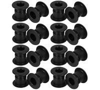ADOCARN Kit de 16pcs Roulements de Machine à Football en Abs Noir, Trou de 12mm, Facile à Installer, pour Accessoires de Foot et Fêtes
