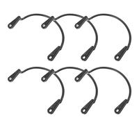 ADOCARN Kit de 6 Supports de Poche de Billard Améliorant de pour Table de Billard en Plastique Noir, Réduisant Bruit et, Accessoire Essentiel