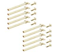 ADOCARN Kit de Réparation pour Éventail Pliant Renforcée et Artisanat Artistique Ensemble de 10 Rivets en Fer Doré Accessoires pour Passionnés D'éventails