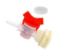 ADOCARN Kit de Robinet de Seau d'eau pour Lapin Valve à Bille en Plastique, Raccord Barb pour Tuyau 5/16 et Joint Étanche, Accessoire pour Système D'abreuvement