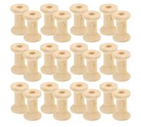 ADOCARN Lot de 100 Bobines de Tissage à Broder en Bois Naturel, Accessoires Polyvalents pour Couture et Artisanat Diy, Compatibles Machines à Coudre