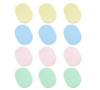 ADOCARN Lot de 12 Éponges Rondes Visage Éponge Cosmétique Portable Design Simple et Compact Respectueuse Peau pour Nettoyage et Maquillage Plusieurs styles