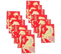 ADOCARN Lot de 120 enveloppes rouges chinoises pour, Nouvel An lunaire 2026, Hong Bao, motifs de chevaux, mots de bénédiction, Lai See, porte-, mariage