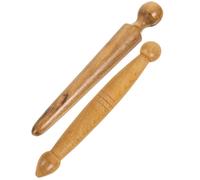 ADOCARN Lot de 2 Bâtons de Massage en Bois Naturel Outil Manuel de Réflexologie Plantaire et Dorsale Compact et Portable pour Relaxation Musculaire à la Maison au Bureau Voyage