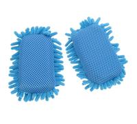 ADOCARN Lot de 2 Gommes Chenille pour Tableau Noir et Blanc - Nettoyant Doux Multi-Surfaces en Mousse Légère - Effaceur Bleu pour Salle de Classe Bureau et Entretien Facile des Tableaux