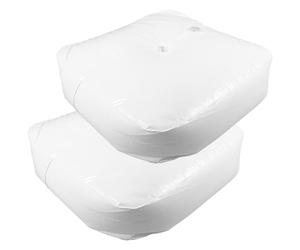 ADOCARN Lot de 2 Paquet Lestés D'eau Carrés en Pvc, Supports Stables pour Arche de Ballons, Poids pour Décoration de Fête, Mariage et Anniversaire, Remplissables, Résistants et