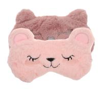 ADOCARN Lot de 2 Patchs de Sommeil en Peluche Cordon Élastique Réglable, Légers et Faciles à Transporter, Masques Yeux Animaux Mignons Maison Avions