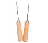 ADOCARN Lot de 2 poinçons de rembourrage en coton avec manche en bois pour oreillers en peluche, couture, poupées en peluche, accessoires de fabrication de jouets, 4 mm