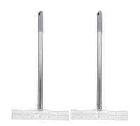 ADOCARN Lot de 2 supports de signalisation portables pour manifestations : poteau télescopique, clip pour affiche en acier inoxydable, poteau pour guide touristique de bienvenue pour cérémonies