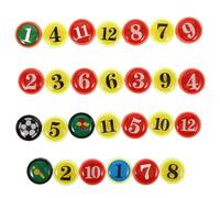 ADOCARN Lot de 27 Aimants Magnétiques en Plastique pour Tableau de Coaching Football, Fixation Sécurisée et Alignement Précis, Accessoires Pratiques pour Entraînement