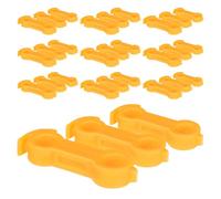 ADOCARN Lot de 30 Pattes d'entrave pour bébé, Poulet, Perroquet, volaille, Fournitures de santé pour Nouveau-né, Supports d'écartement, Position Naturelle des Jambes, Jaune