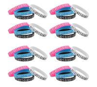 ADOCARN Lot de 32 bracelets notes de musique en silicone, pour danser, inspirer, pour fêter un anniversaire, un concert ou une soirée musicale.