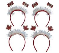 ADOCARN Lot de 4 Accessoires pour Cheveux en Feutre Décoratifs et Légers pour Fête de Carnaval et Festival Garçon et Filles Confortables et Colorés