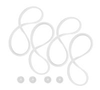 ADOCARN Lot de 4 de Joints en Silicone Blanc pour Boîte à Lunch et Récipient Alimentaire Réutilisables avec Performance D'étanchéité Améliorée pour Étudiants et Bureau