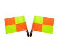 ADOCARN Lot de 4 Drapeaux D'arbitre de Football Imperméables en Tissu Mousse et Alliage D'aluminium, Faciles à Transporter et Haute Visibilité pour Match de Football en Extérieur