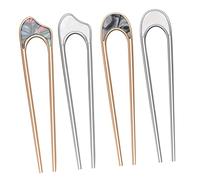 ADOCARN Lot De 4 Épingles À Cheveux En Forme De U Fourchettes À Cheveux Tendance Pour Filles Élégantes