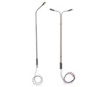 ADOCARN Lot de 4 Mini lampadaires de Rue : Mini lampadaires Lumineux pour aménagement paysager, échelle 1/100, Micro-éclairage paysager Urbain