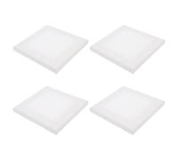 ADOCARN Lot de 4 Panneaux de Toile à Peindre en Bois et Tissu Blanc, Bords Nets et Lisses, Adaptés pour Peinture Acrylique, Salle de e Peinture Maison