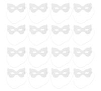 ADOCARN Lot de 40 masques de mascarade non peints pour enfants, en papier blanc, vierges et unis, pour fête costumée